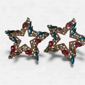 Star Studded Rhinestone Earrings